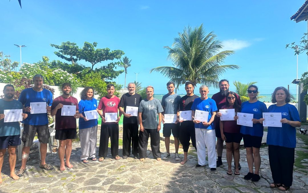 Examinación de nuevos instructores titulares y asistentes WCTA Chile con el maestro Jan Silberstorff